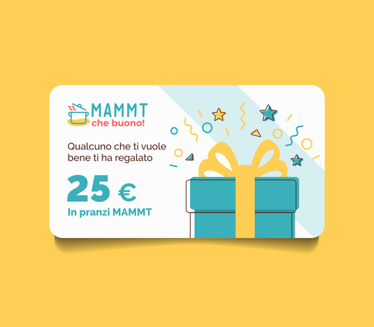 25€ in pranzi MAMMT (gift card digitale)